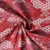 Tissu Coton Cretonne Shogun motifs traditionnels japonais sur fond Rouge