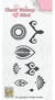 Tampons transparents mandala mini flowers NELLIE SNELLEN