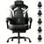 Chaise gaming ergonomique GTPLAYER PU - Noir/blanc - 55 x 51 x 130 cm
