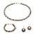 Collier, bracelet et boucles d'oreilles Blima en pierres Agate Indienne - Sloya