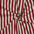 Tissu Toile Canvas enduit aspect Lin rayé Rouge