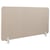 Séparateur de Bureau Beige en Polyester et Synthétique 160 x 50 cm avec Pinces Écran Cloison Acoustique et Visuel pour Open Space