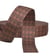 Sangle pied-de-poule 38mm marron foncé au mètre