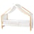 Ciel de lit cabane, toile en double gaze pois dorés