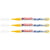 Lot de 3 marqueurs peinture acrylique permanent pointe fine 1-2 mm - EDDING - Jaune Trafic