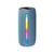 Enceinte Bluetooth LED 10W Son 360° Protection Mesh TWS FM Bleu YONIS
