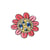 Ecusson thermocollant esprit seventies fleur 4,3cm x 4,3cm