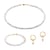 Collier, bracelet et boucles d'oreilles Serena en pierres Howlite - Sloya