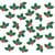 Confettis Houx de Noël