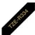 Ruban en tissu non adhésif brillant noir doré  12 mm P-Touch - Brother