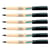 Lot de 6 marqueurs textiles permanents pointe conique fine 0,7 mm - PENTEL - Noir