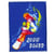 Lot de 3 écussons sport Snow Board bleu 6.2cmx8.2cm