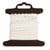 Bordure en coton Jasmina, 8mm, Carte en bois 3m, blanc