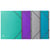 Trieur agrafé 3 rabats avec élastiques 12 compartiments Tekso - A4 - Couleurs assorties - x 8 - Exacompta