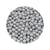 Fil de 210 perles rondes en verre nacré fabrication bijoux 4 mm GRIS