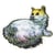 Ecusson thermocollant chat 3 cm x 4,5 cm