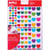 Gommettes coeurs enlevables couleurs peps assorties 6 feuilles