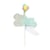 Cake topper éléphant anniversaire