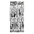 1 planche de stickers autocollants peel off doré INTRUMENT MUSIQUE 6473