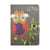 Housse Protection Tablette 7 Pouces Support Horizontal Motif Chouette Et Rayures