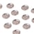 Bouton rond alliage 4 trous 11mm argent