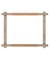 Cadre Rotatif pour Tapisserie à Clipser (30,4 x 30,4 cm) - Milward Marron