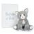 Peluche bébé chat - Gris - 18 cm