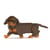 Chien Teckel qui marche marron et feu Taille standard | JEKCA | 14 ans et +