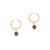 Boucles d'oreilles créoles Serena en pierres Grenat - Sloya