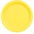 6 Assiettes Jaune Ø23 cm - En carton