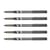 Lot de 5 Stylos roller Hi-Tecpoint V5 Pilot - Encre liquide - Pointe fine - Noir