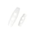 Lot de 6 buchettes polyester 2 trous 40mm Blanc
