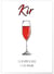 Affiche Cocktail Kir | A3 : 29,7x42cm