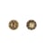 Lot de 3 boutons strass or