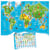 Puzzle carte du monde des habitants 150 pièces - mappemonde, planisphère, costumes et traditions - 20477 - EDUCA
