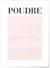 Affiche Rose Poudré | A3 : 29,7x42cm