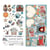 12 papiers scrapbooking motifs à découper 15,5 x 30, 5 cm Craft O Clock HOLIDAYS IN SNOW 653875