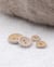 Lot De 5 Boutons Bois Blanchi