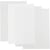 Feuilles de plastique thermorétractable, 20x30 cm, ép. 0,3 mm, brillant transparent, transparent mat, blanc mat, 4flles/ 1 Pq.