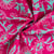 Tissu Voile de Coton Floral Jaipur sur fond Rose fuchsia