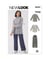 Patron New Look 6814 - Hauts en maille et pantalon taille n°FR 36-46