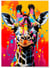 Affiche Girafe Pop Art | A3 : 29,7x42cm