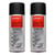 Lot de 2 sprays de peinture haute température - noir - AMT