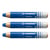 Lot de 3 crayons marqueurs effaçables - STABILO MARKdry - Bleu
