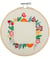 Kit de Broderie Cadre Photo Fleurs avec cercle en bois de 15 cm – Trimits Multicolore