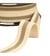 Elastique bicolore lisières or et argent 32mm écru/beige/or au mètre
