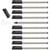 Lot de 10 stylos feutres d'écriture pointe extra fine 0,3 mm - EDDING Office Liner 89 - Noir