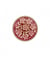 Bouton métal motif floraux 23mm à queue - Prym Bordeaux Rouge