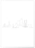 Affiche Line Art Barcelone | A3 : 29,7x42cm