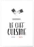 Affiche 'Le chef cuisine' | A3 : 29,7x42cm